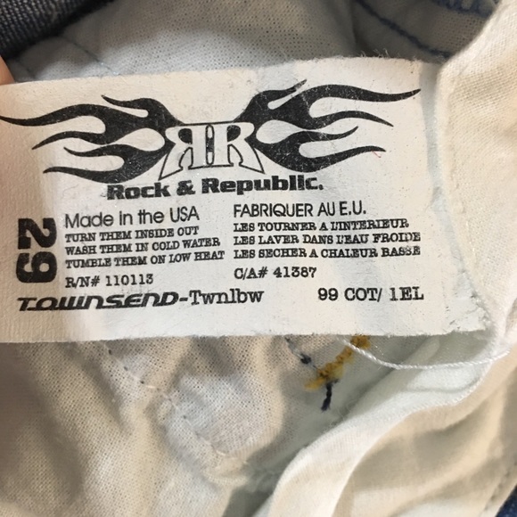 Rock & Republic Townsend Bootcut Jeans Size 29/36 - Picture 13 of 15